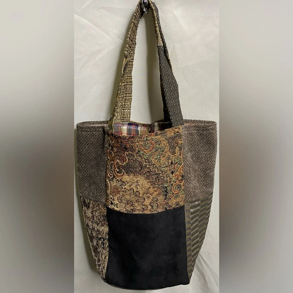 Patchwork hobo bag